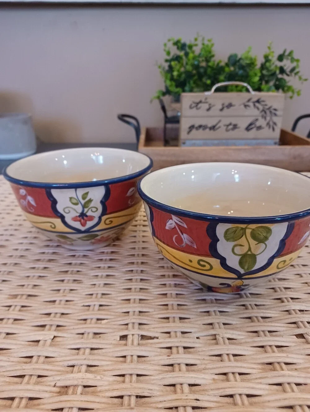 Set Of 2 Pier 1 Vallarta All Purpose Cereal Bowl
